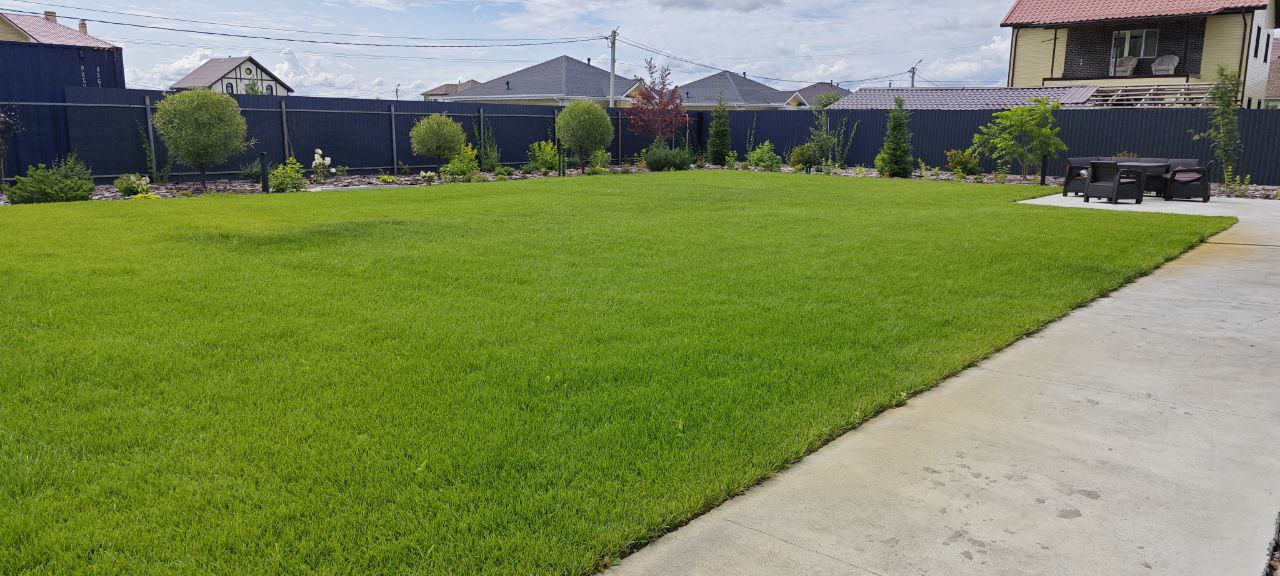 Укладка рулонного газона в Тюмени