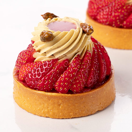 Strawberry and Pistachio tartlet