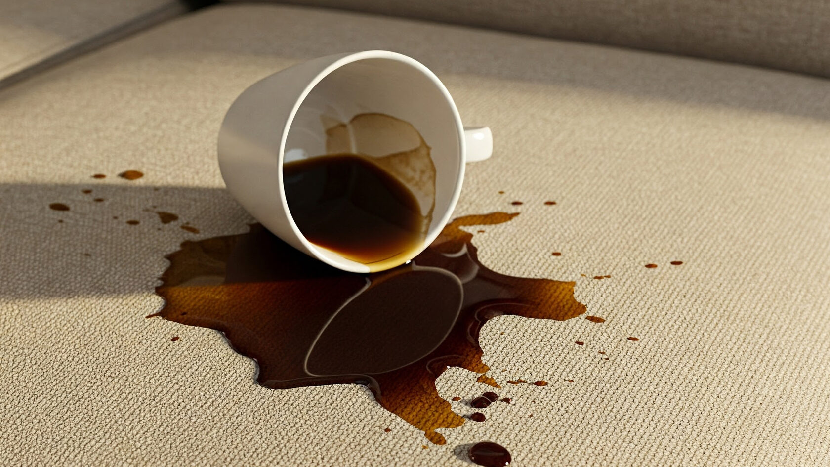 Как отмыть кофе с дивана?  BeeClean24