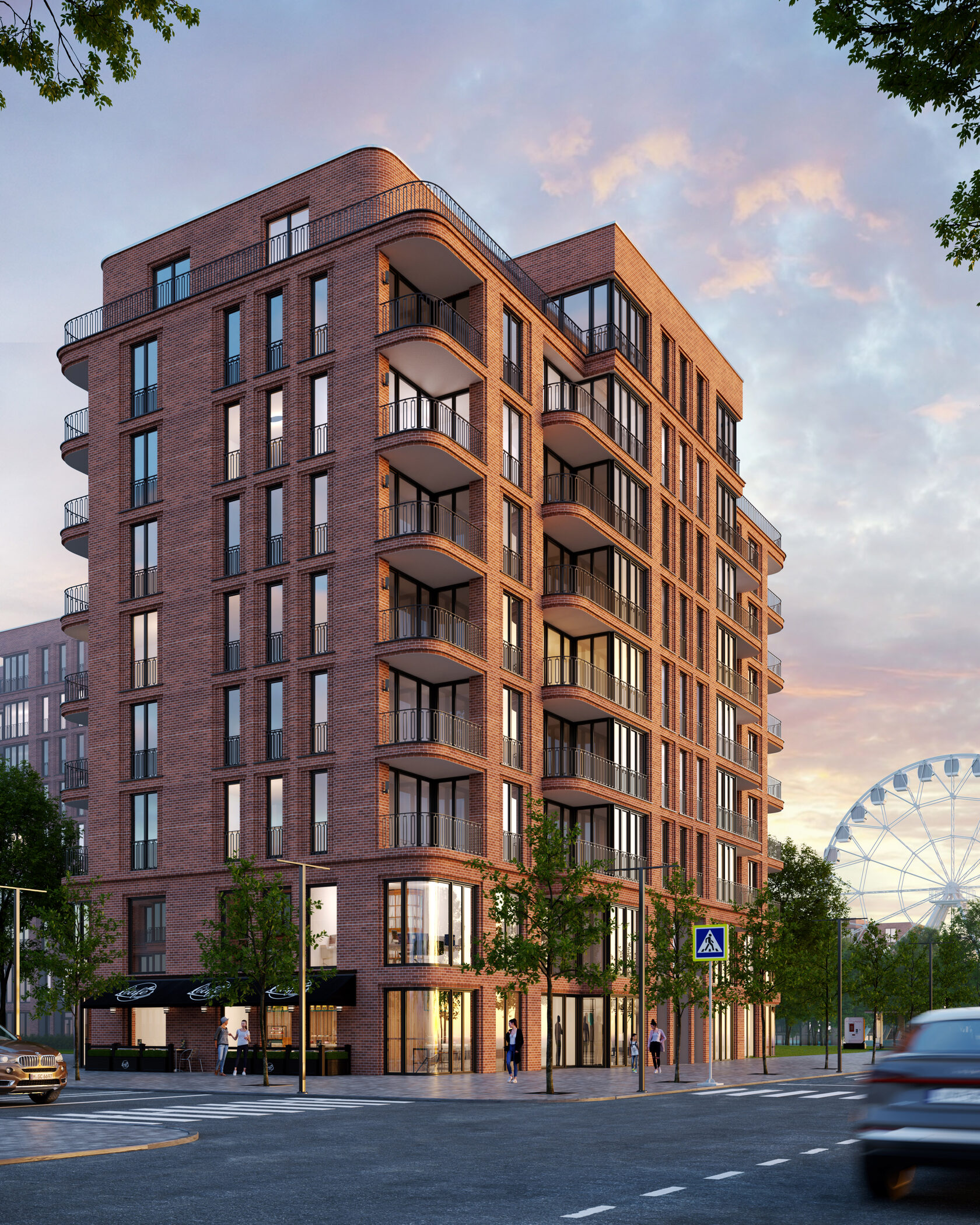 визуализация многоквартирного дома