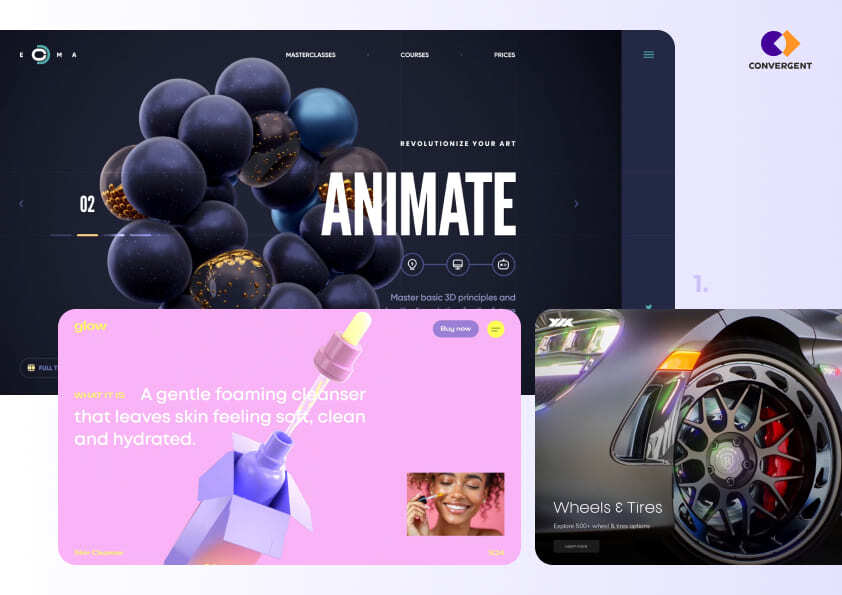 Примеры бенто-сетки в дизайне