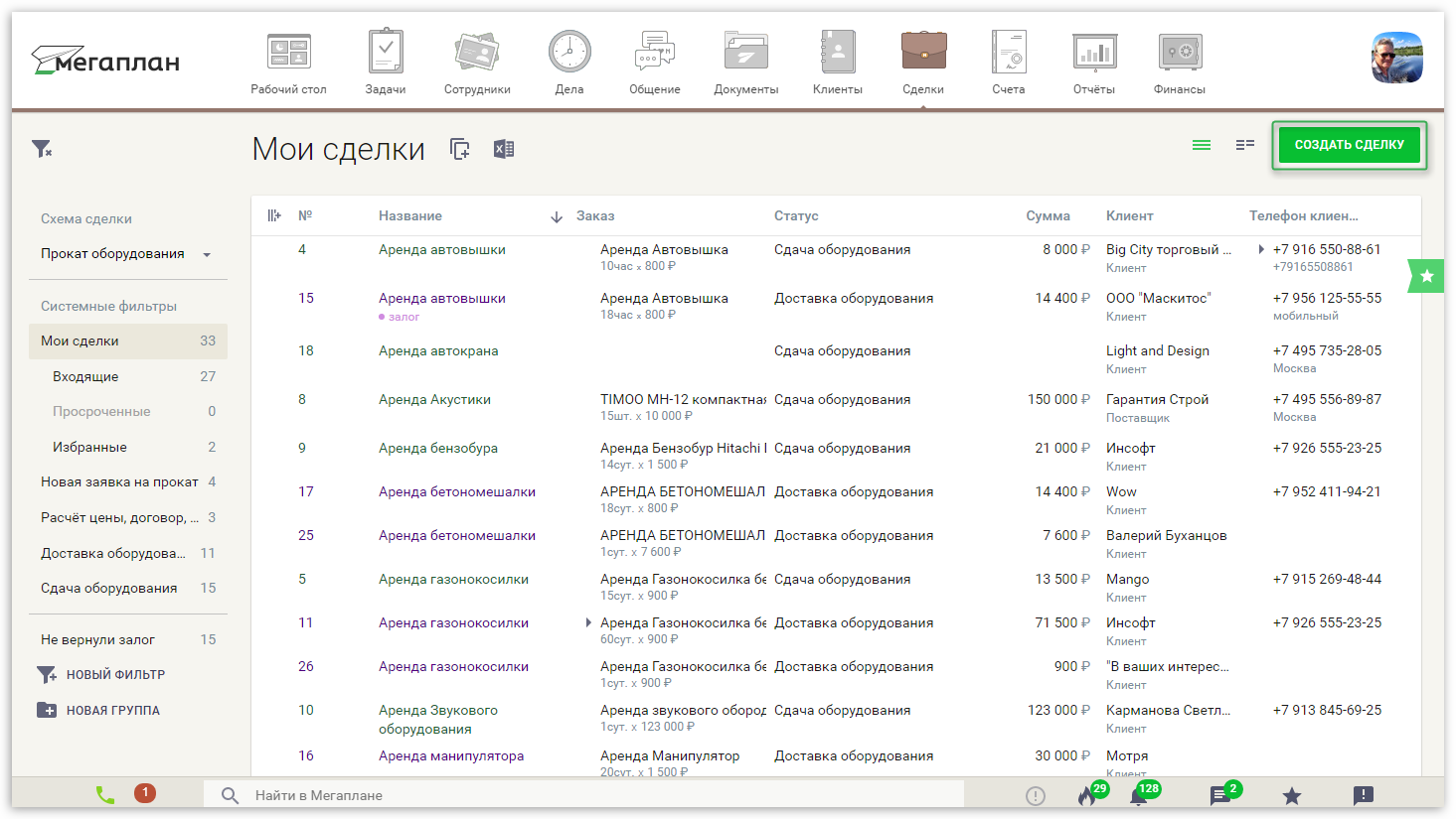 Входящая аренда. Мегаплан CRM. Мегаплан сделки. Мегаплан модули. Работа с клиентами Мегаплан.