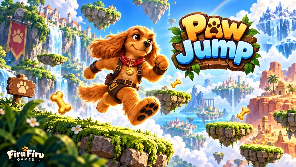 Firu Firu Games, an indie arcade app with Paw Jump and Bubble Paws for iPhone and Android