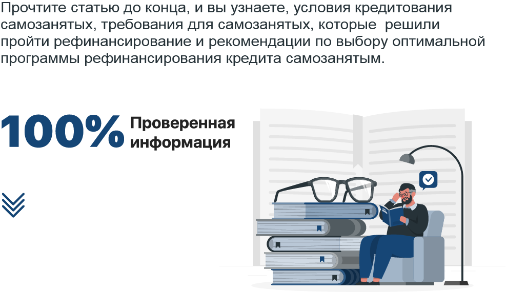 Рефинансирование кредита для самозанятых