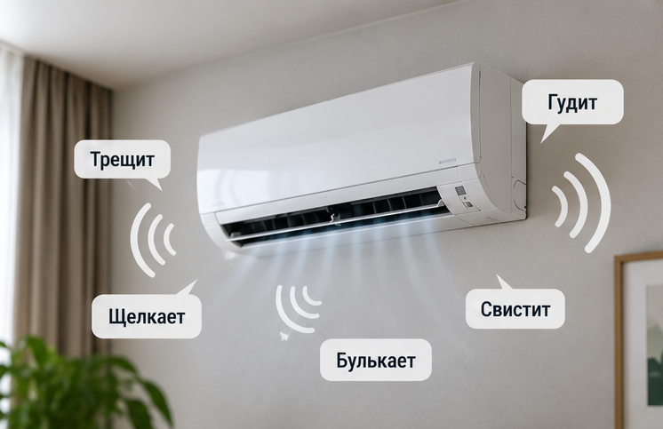 Почему кондиционер шумит, трещит и издает посторонние звуки