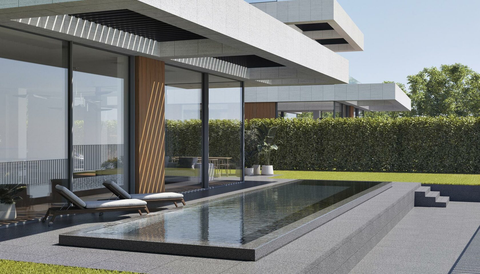 Проект дома с бассейном в Сочи — бюро архитектуры Piglova Architects