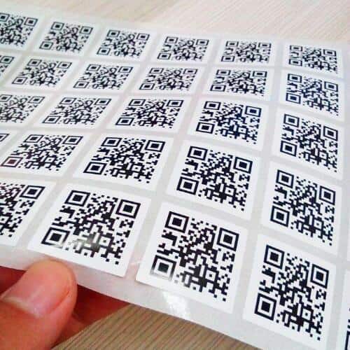 Печать наклеек с qr кодом