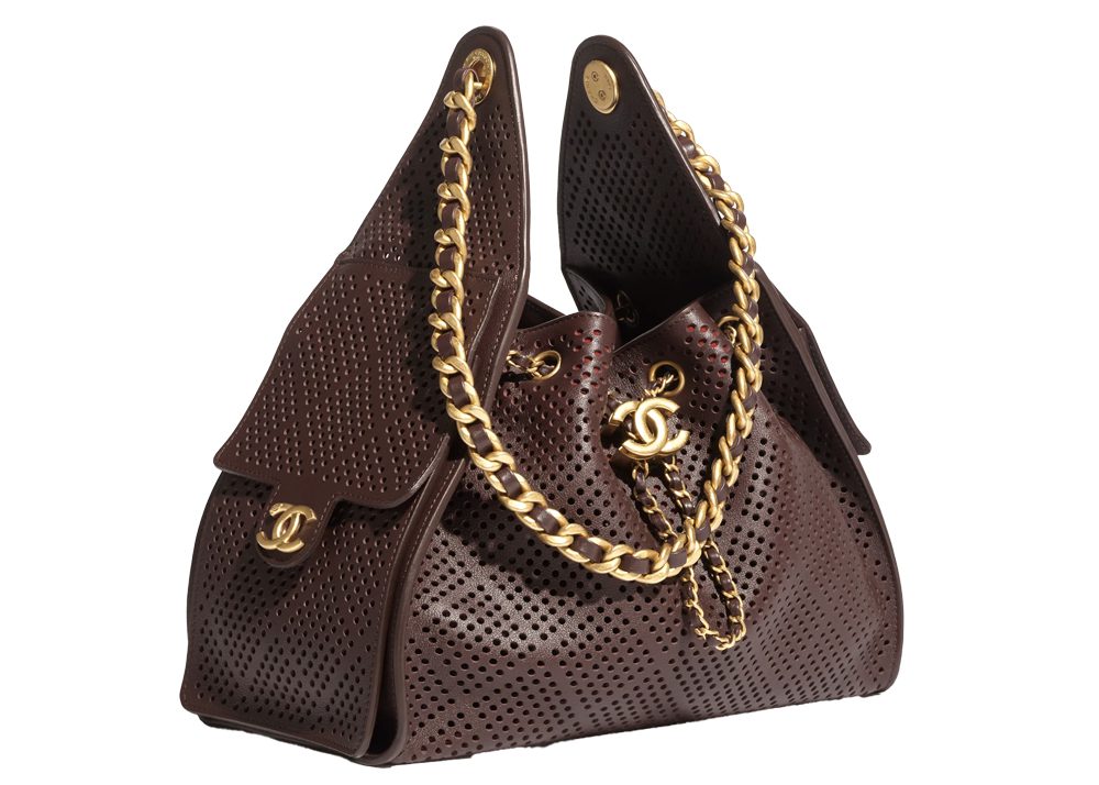 Chanel 25 Perforated Brown Bag