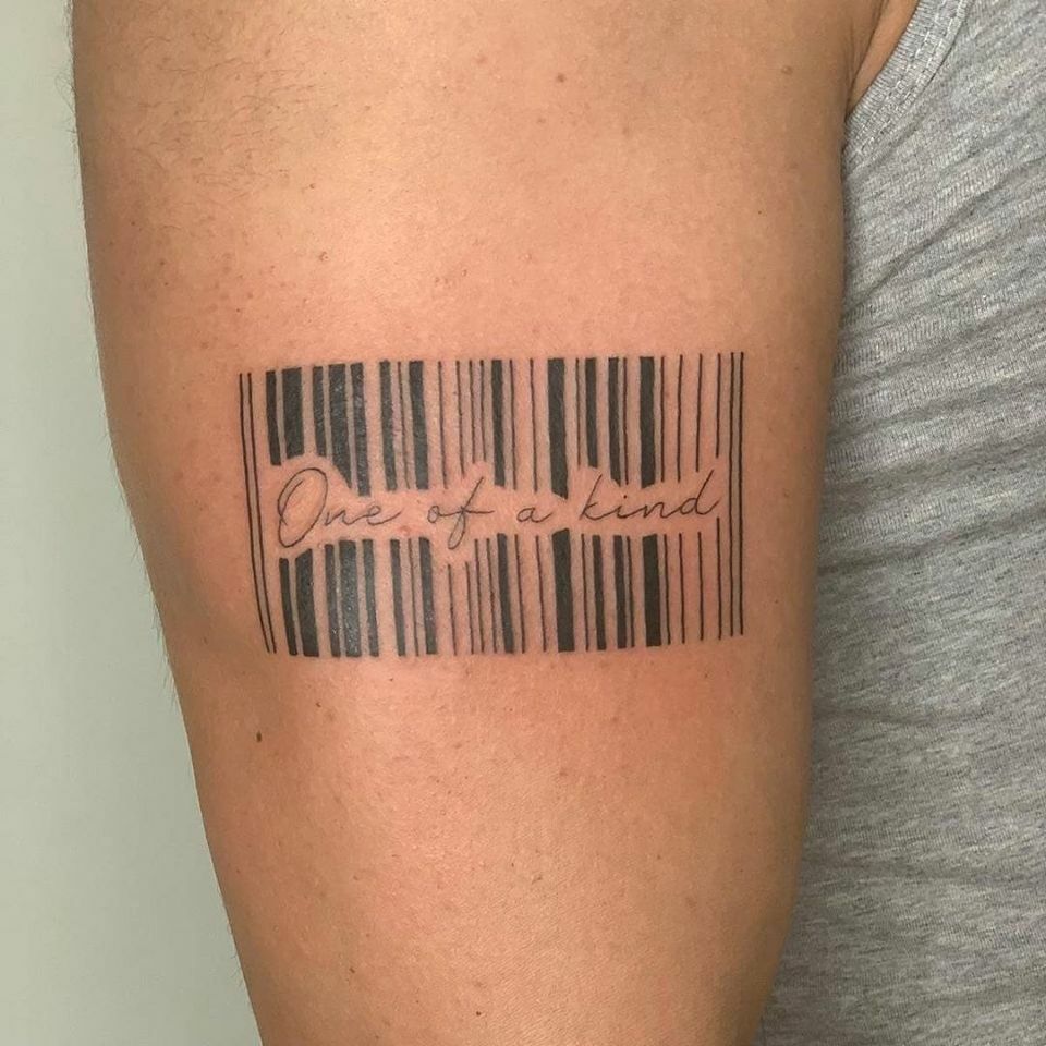 Тату штрих-код. Значение и смысл татуировки
