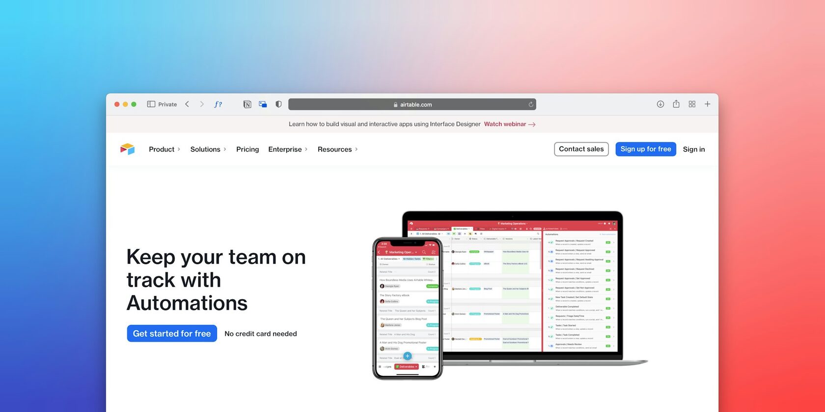 Интерфейс платформы PayGrow