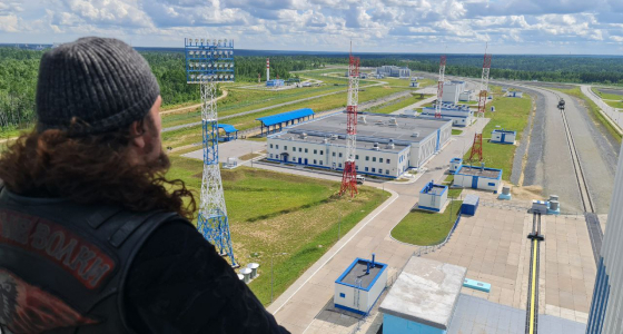 Вид старта с мобильной башни