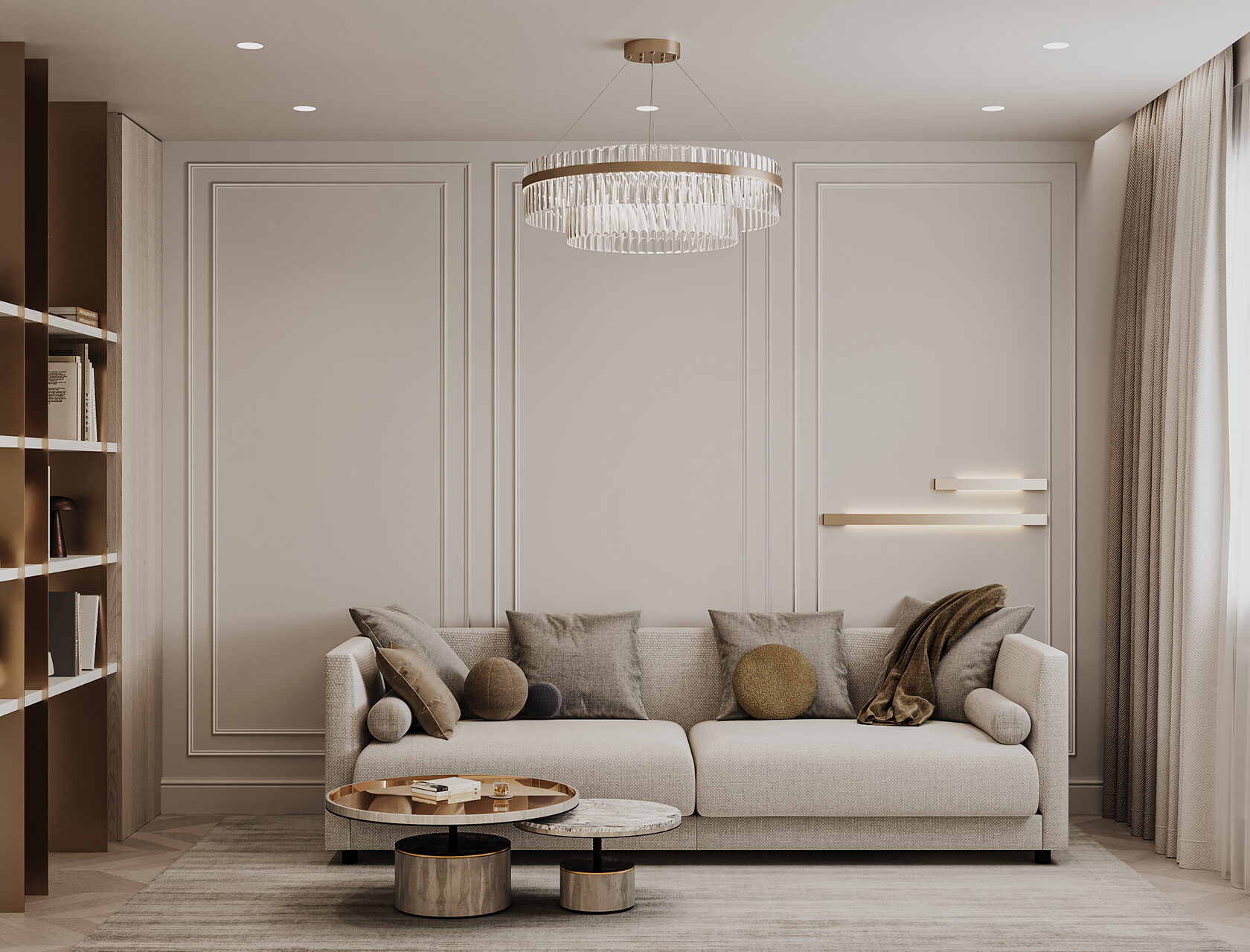 Квартира в ЖК «Остров», 75 м², 75 м², современная классика