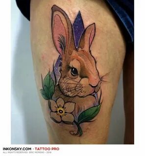 Значение тату кролик и заяц (40+ фото)