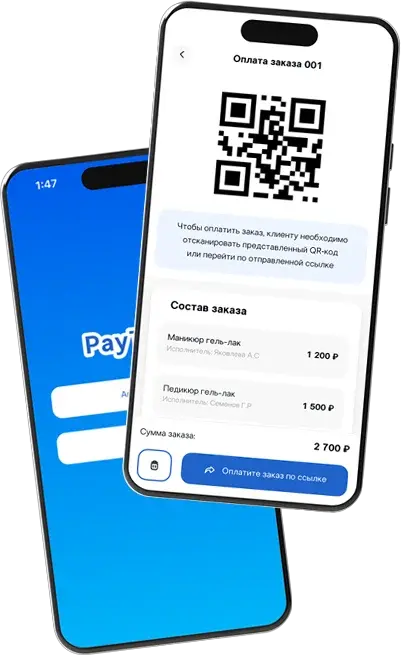 Платёжная страница PayTeam на телефоне
