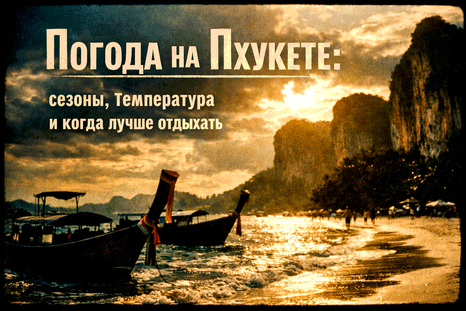 Погода на Пхукете: сезоны, температура и когда лучше отдыхать Опубликовано: 23 декабря 2025 Обновлено: 23 декабря 2025 Введение: тропический климат Пхукета — тепло круглый год Представьте: вы на пляже с температурой +30°C, пальмы шелестят, а море +29°C — 