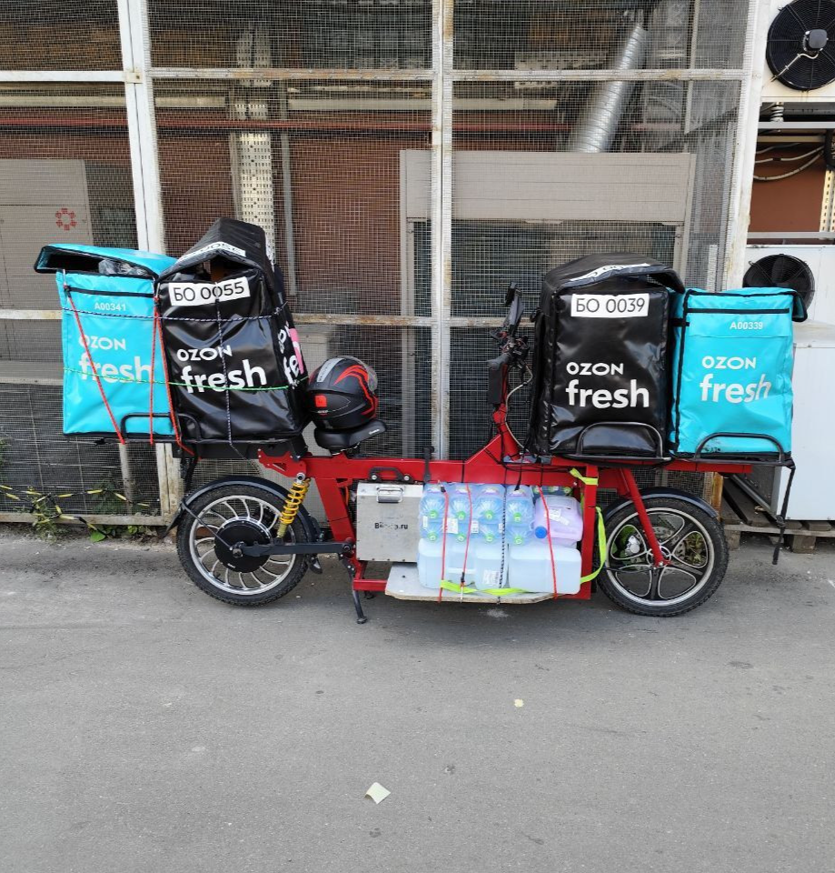 Аренда электровелосипедов для курьеров с зимней акб на 120 км