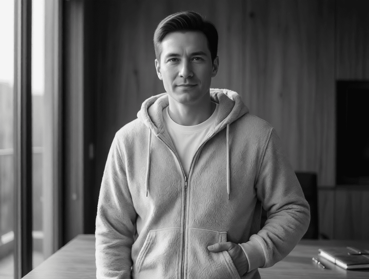 Купить худи мужскую с капюшоном на молнии в Москве