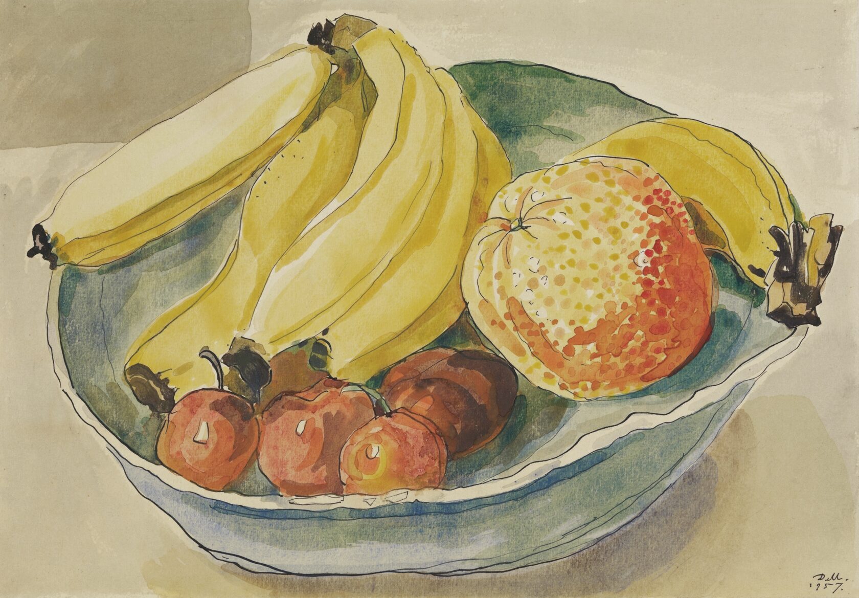 Бананы, сливы, апельсин. 1957 