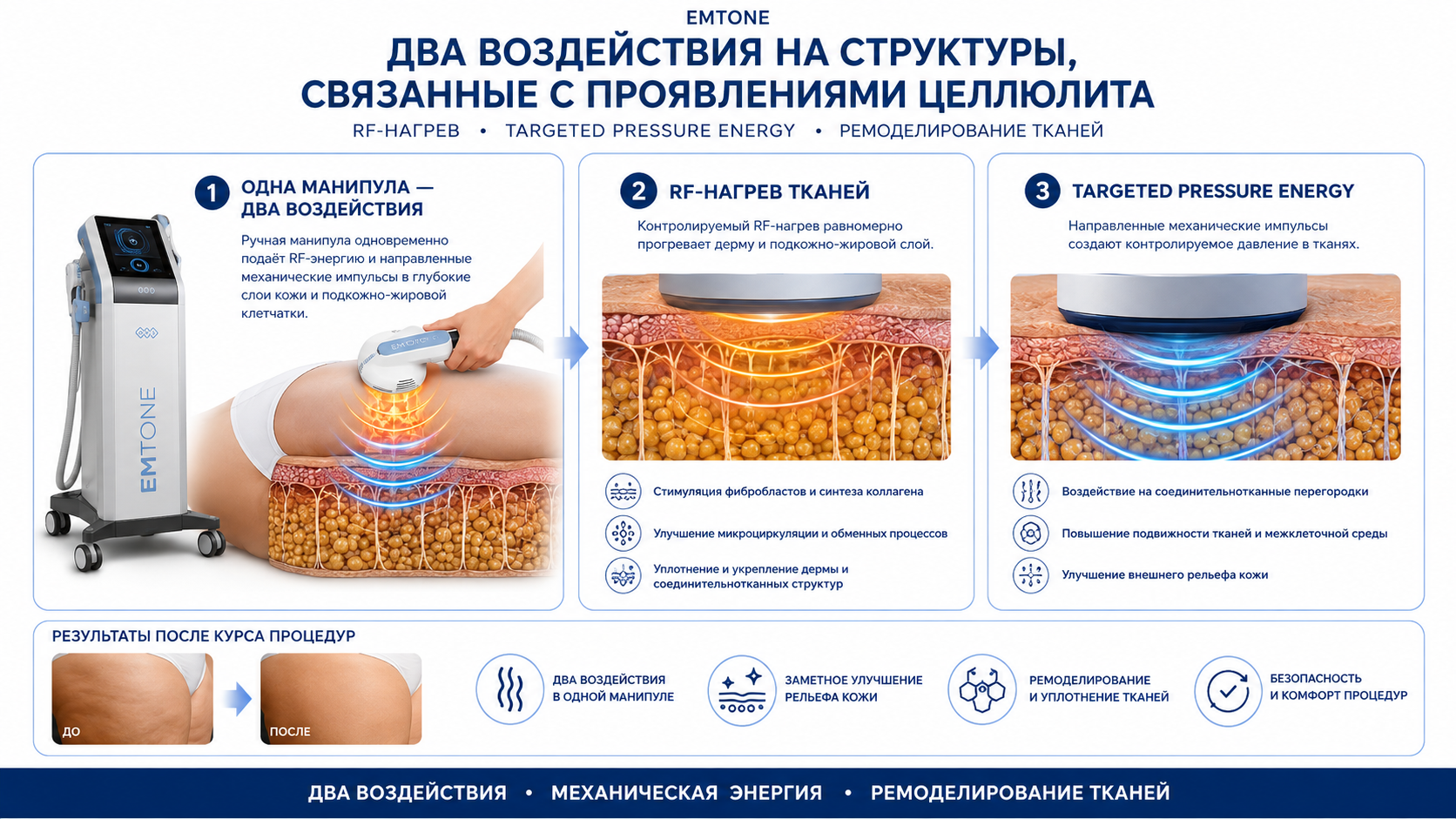 EMTONE — схема воздействия RF и TPE
