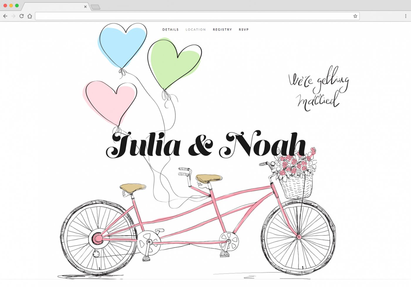 Rabbitwed Cute Wedding Websites Or Online Wedding Invitations By