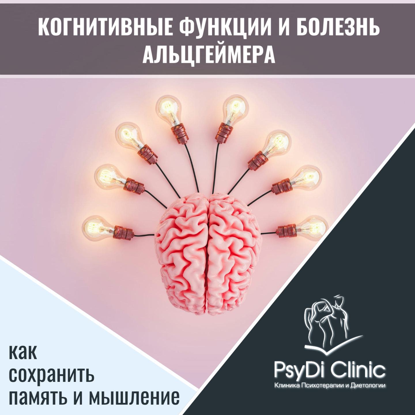 Когнитивные функции и болезнь Альцгеймера: как сохранить память и мышление �✨