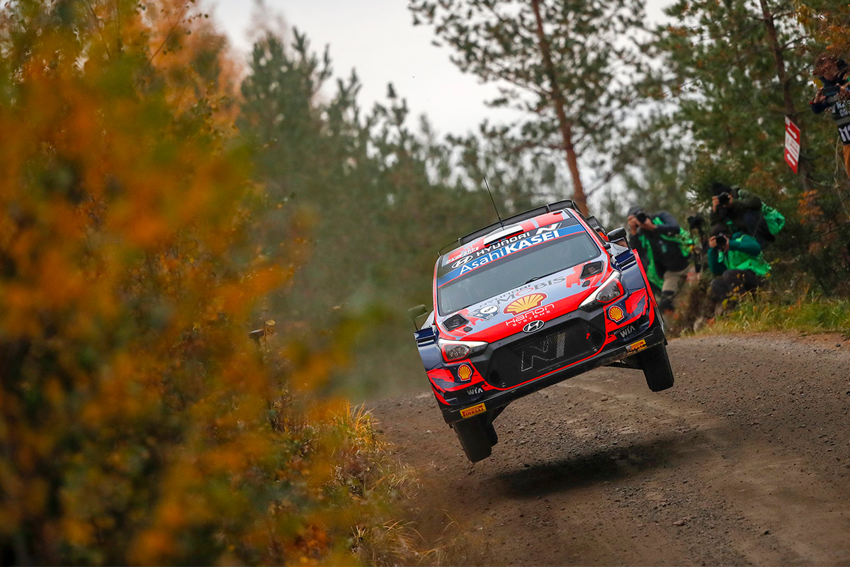 Отт Тянак и Мартин Ярвеоя, Hyundai i20 Coupe WRC, ралли Финляндия 2021