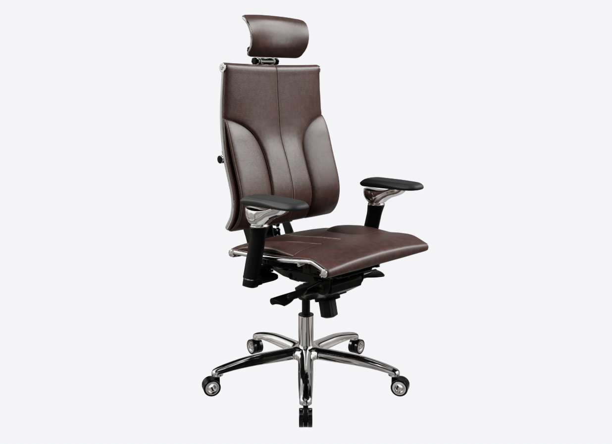 Yoga Spine 4DT L2 — ортопедическое кресло из натуральной кожи