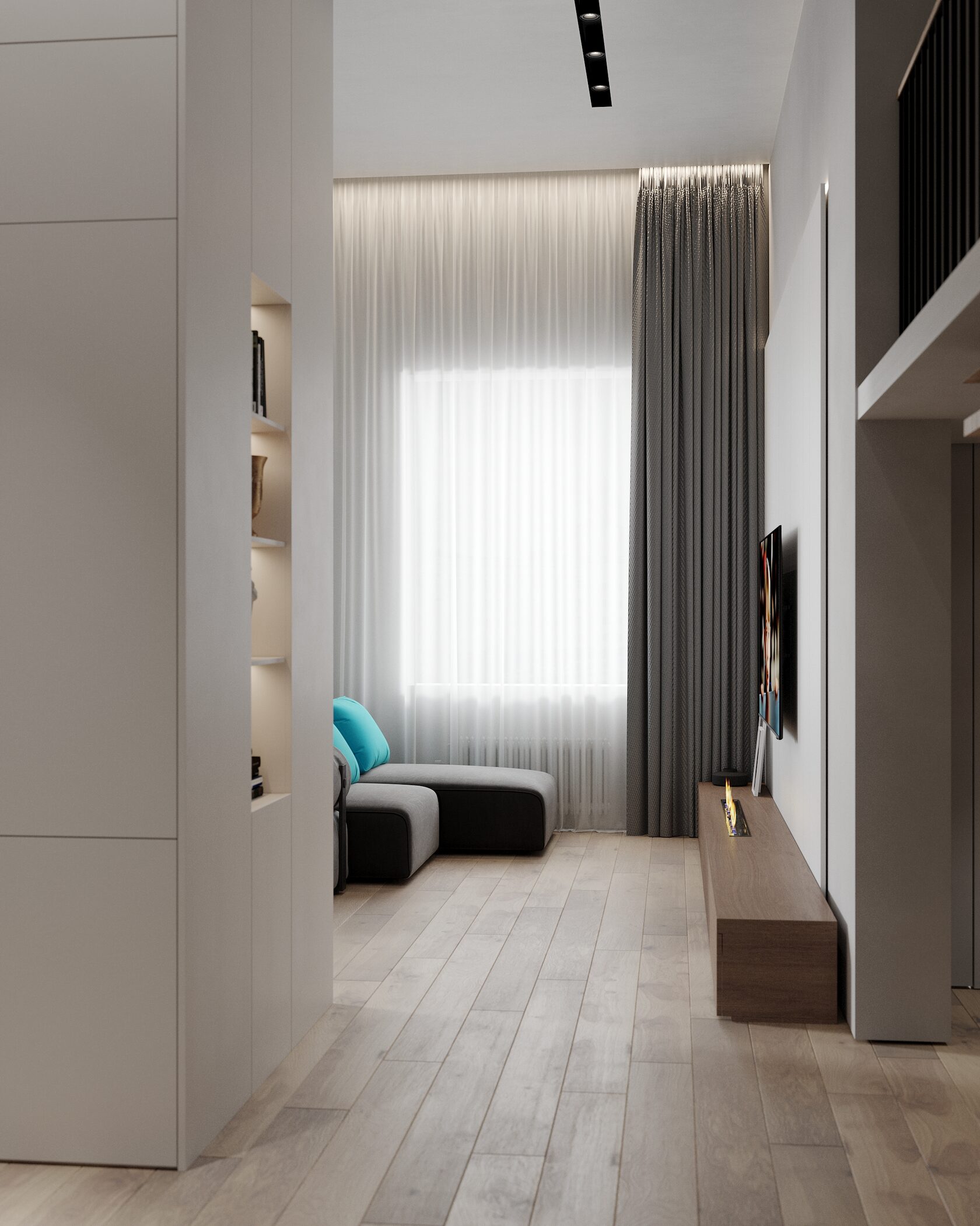 интерьер коридора с шкафом