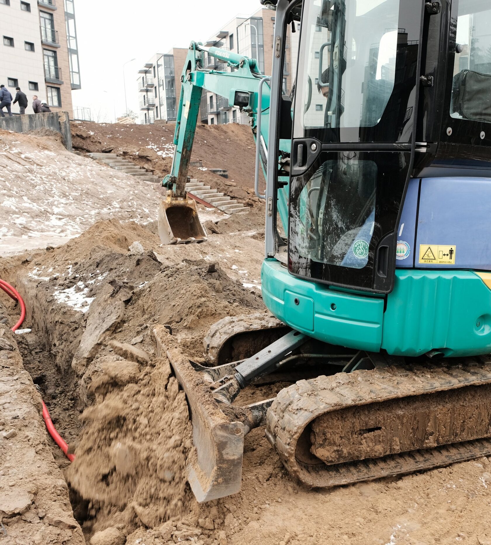 пример аренда экскаватора зимой СПб ЭФЭКС