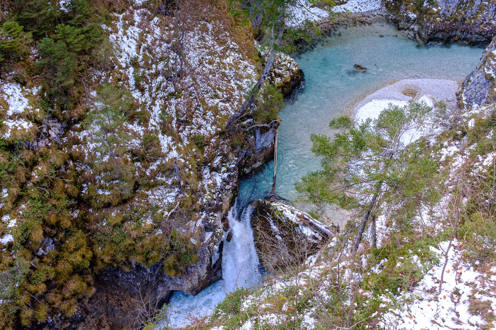 Маршрут по ущелью Leutaschklamm