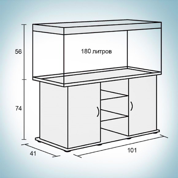 Аквариум Биодизайн с тумбой Риф 80 купить в магазине Долина Аквариумов