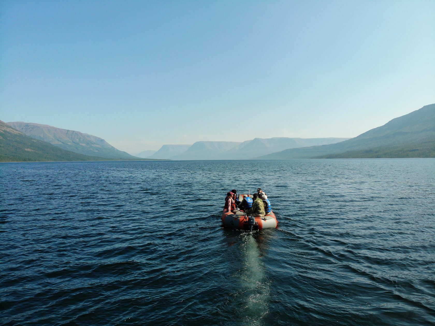 Плато Путорана лодки