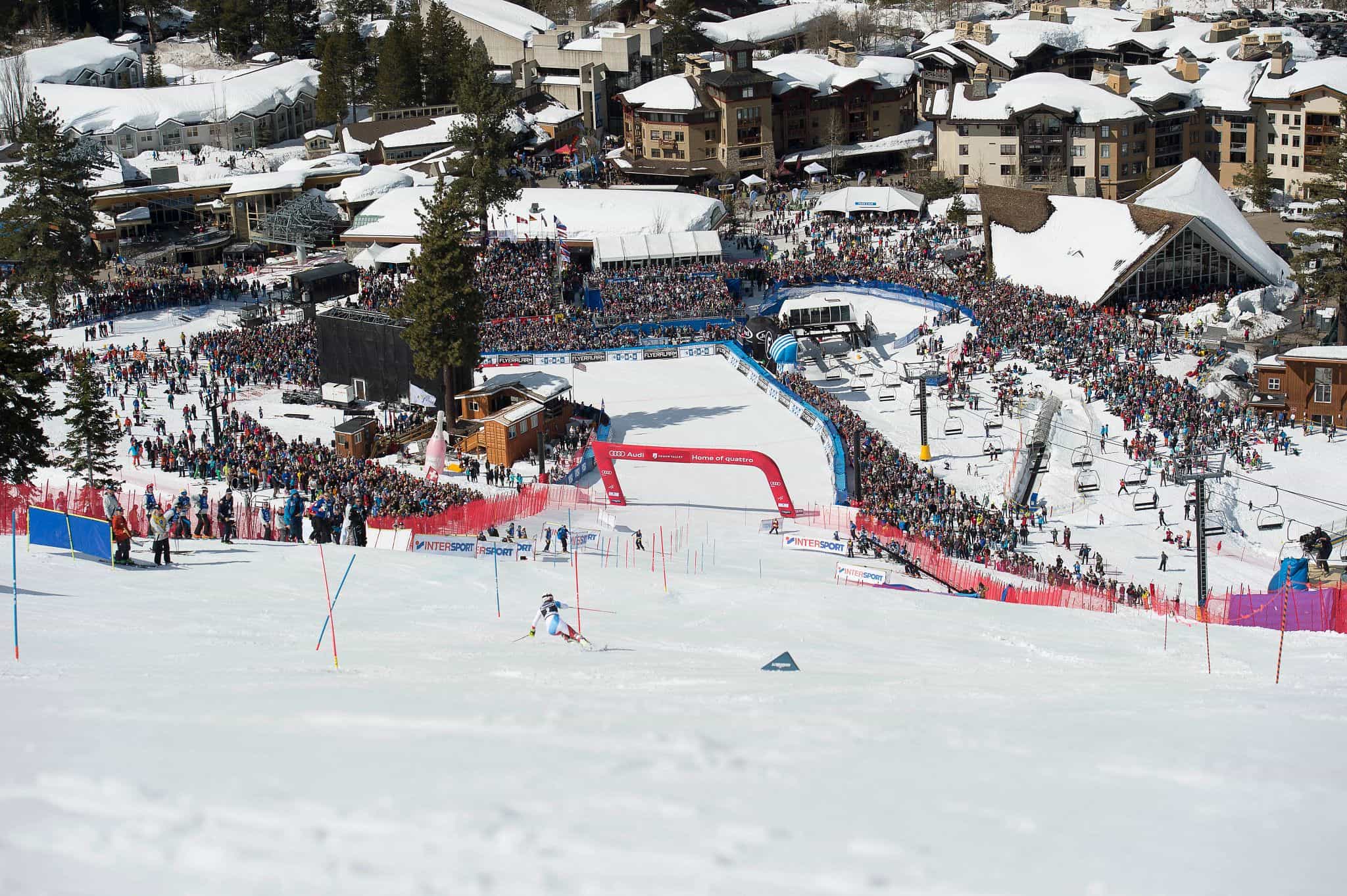 Audi FIS World Cup fans tried copies of real world cup racetracks at SkyTechSport booth