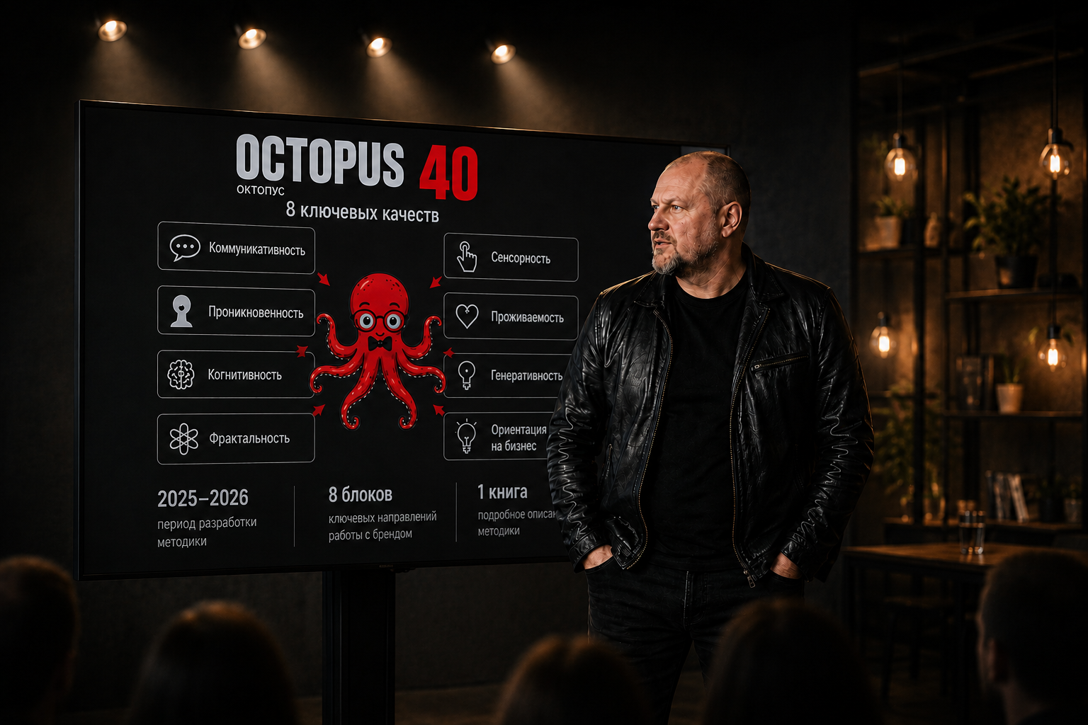 Олег Лосьмаков представляет методику проектирования брендов OCTOPUS40