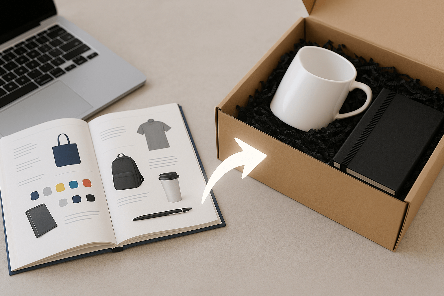 Комплект сувенирки под ключ с логотипом компании