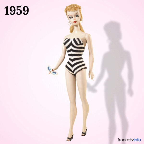 Кукла Барби Barbie gif в разных нарядах