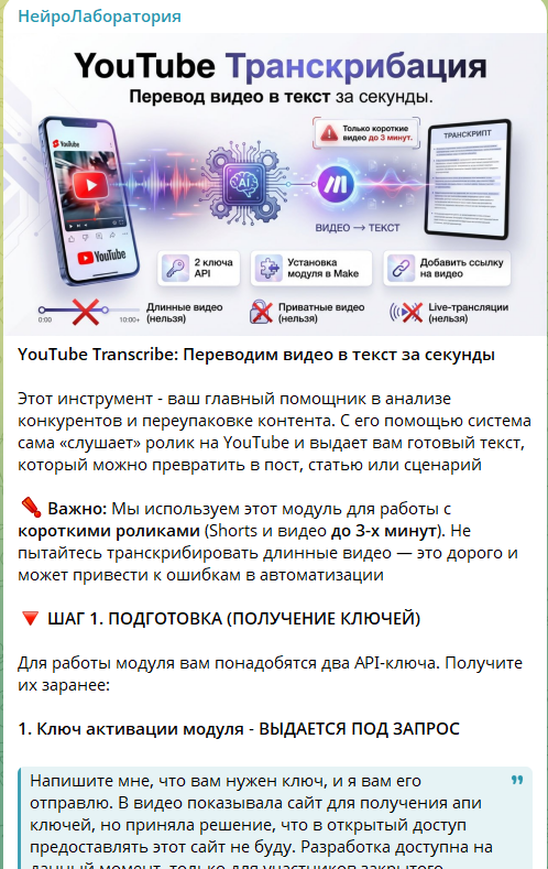 Скриншот воронки