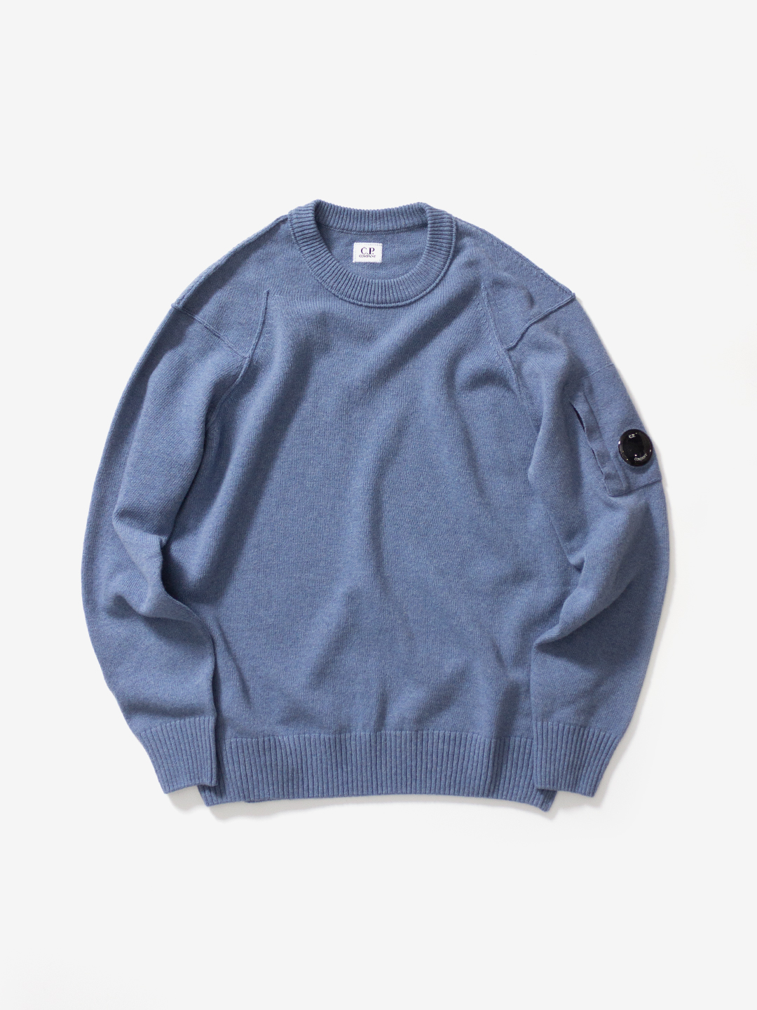 C C.P. Company Lambswool GRS Crew Neck Knit