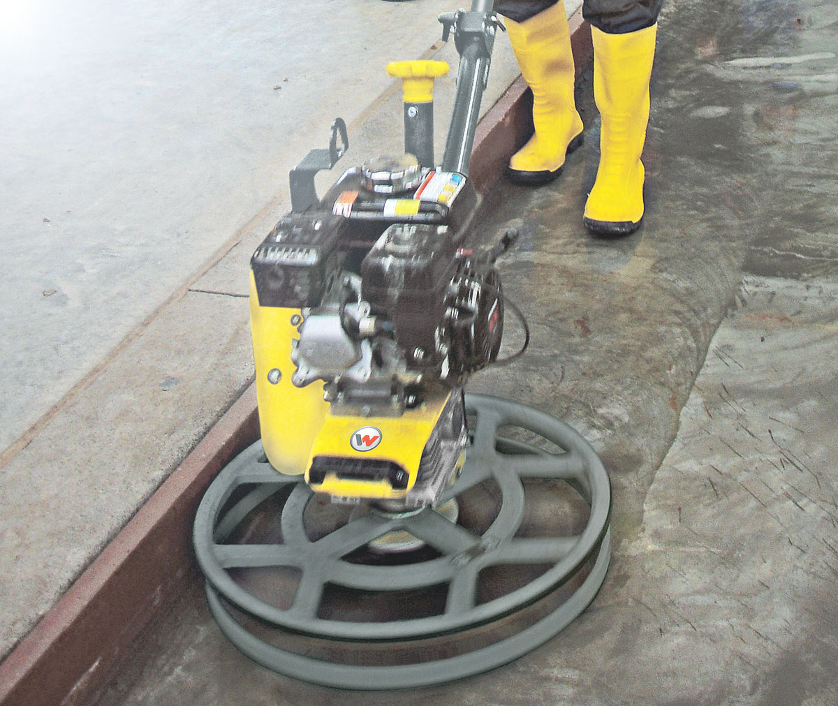 Однороторная затирочная машина wacker neuson 24