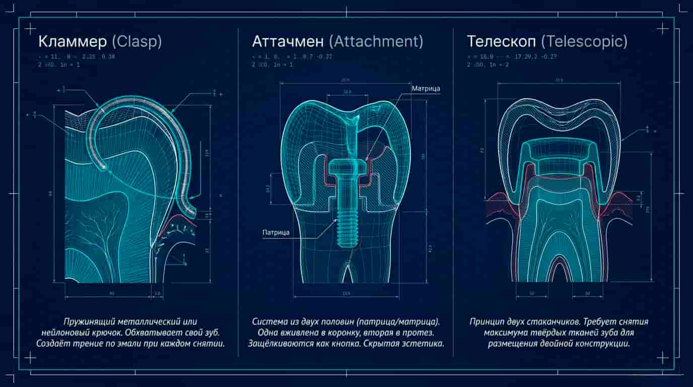Кламмеры, аттачмены, телескопы