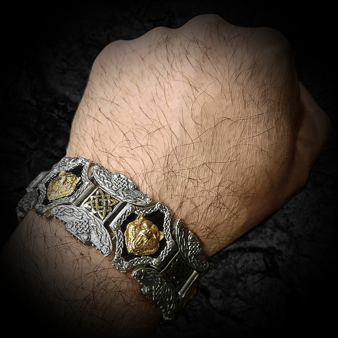 славянский браслет, серебряный браслет мужской массивный, широкий серебряный браслет мужской