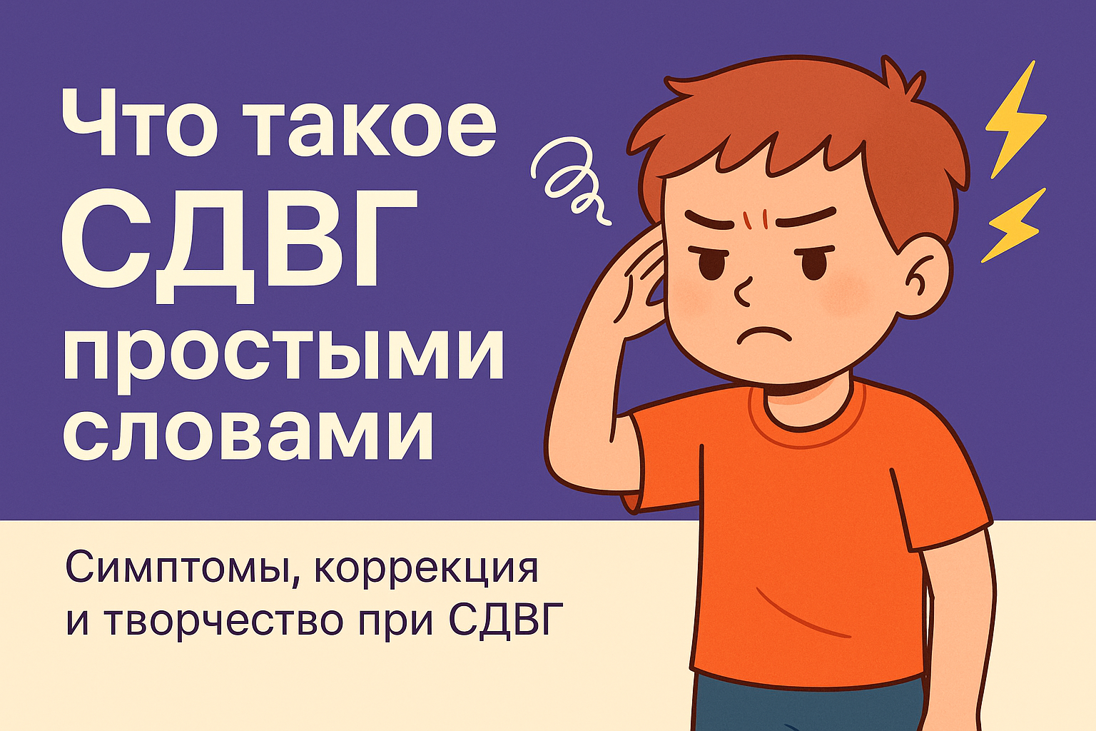 Что такое СДВГ простыми словами: симптомы, особенности и польза творчества для детей и взрослых