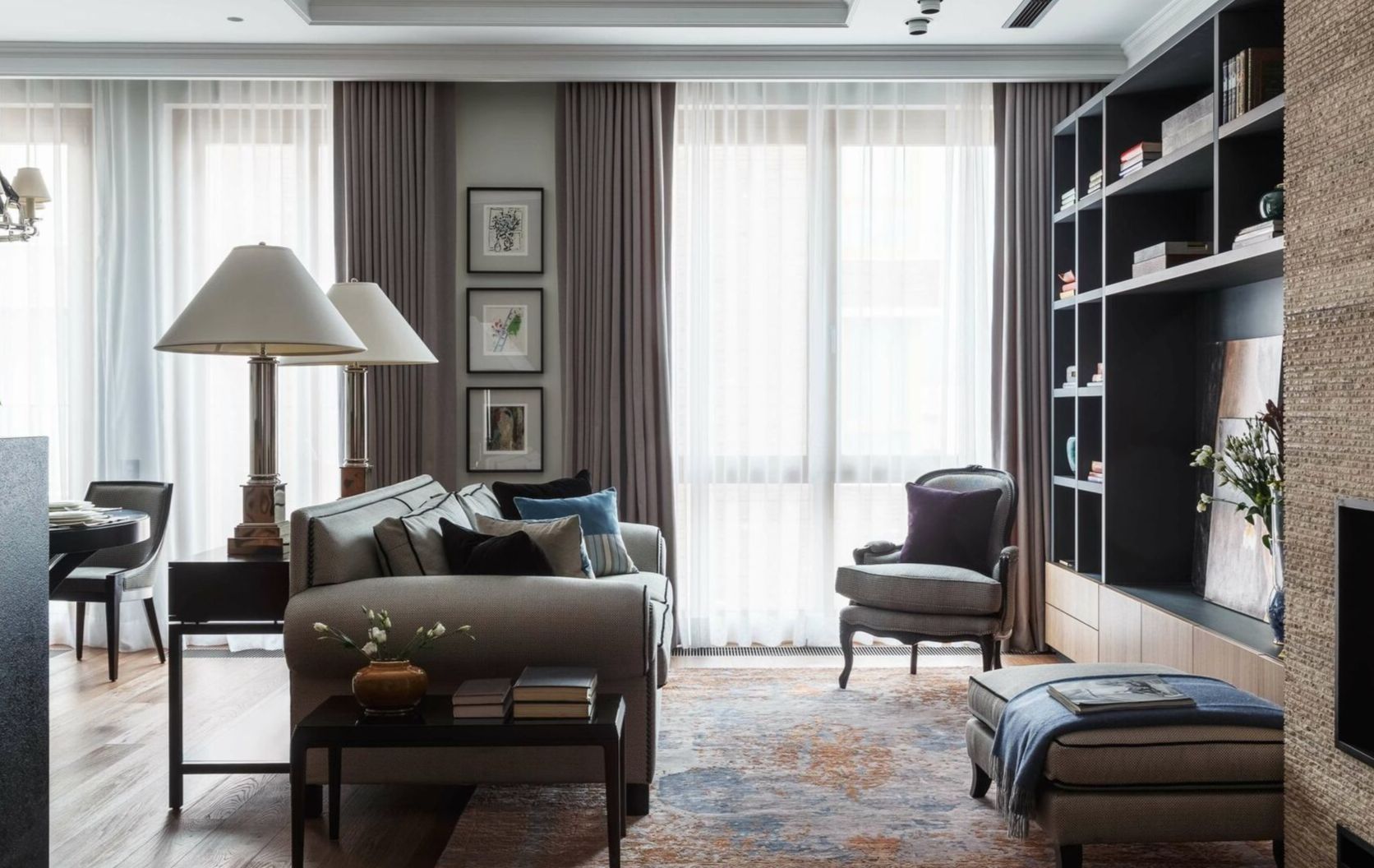 гостиная в классическом стиле