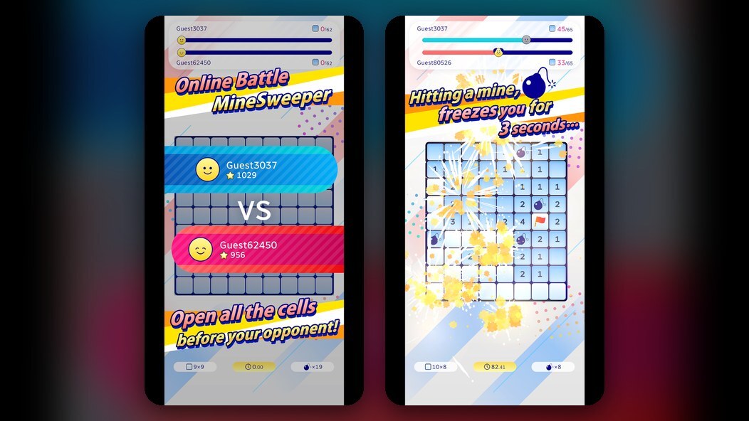 Minesweeper Battle Arena, a real-time Minesweeper race against a live opponent for Android and iPhone