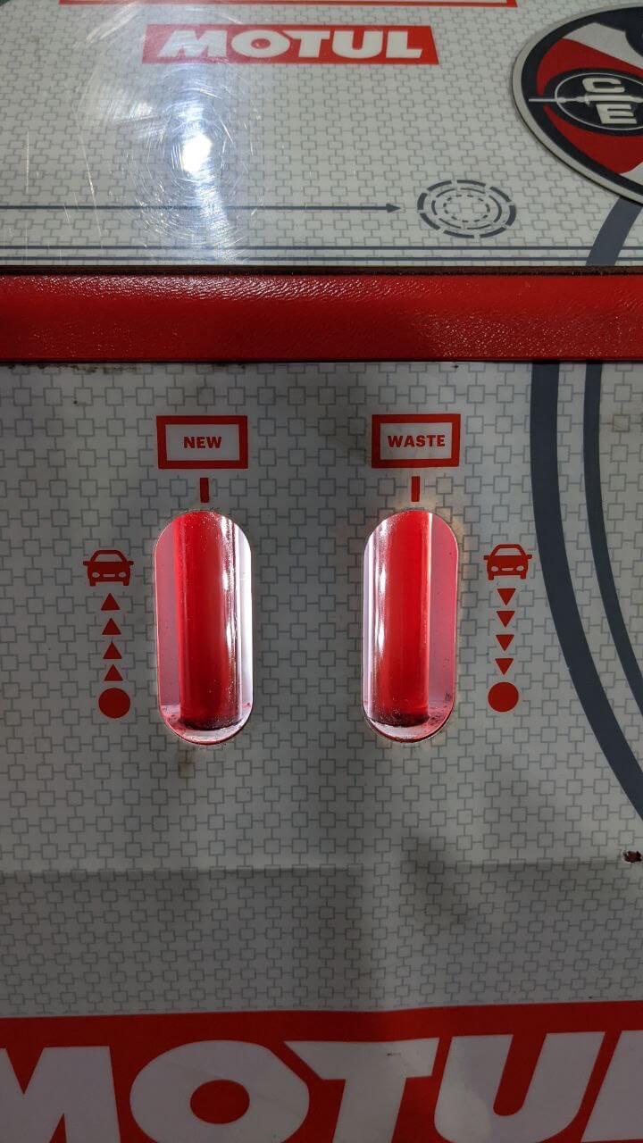 Финальный результат замены масла Motul