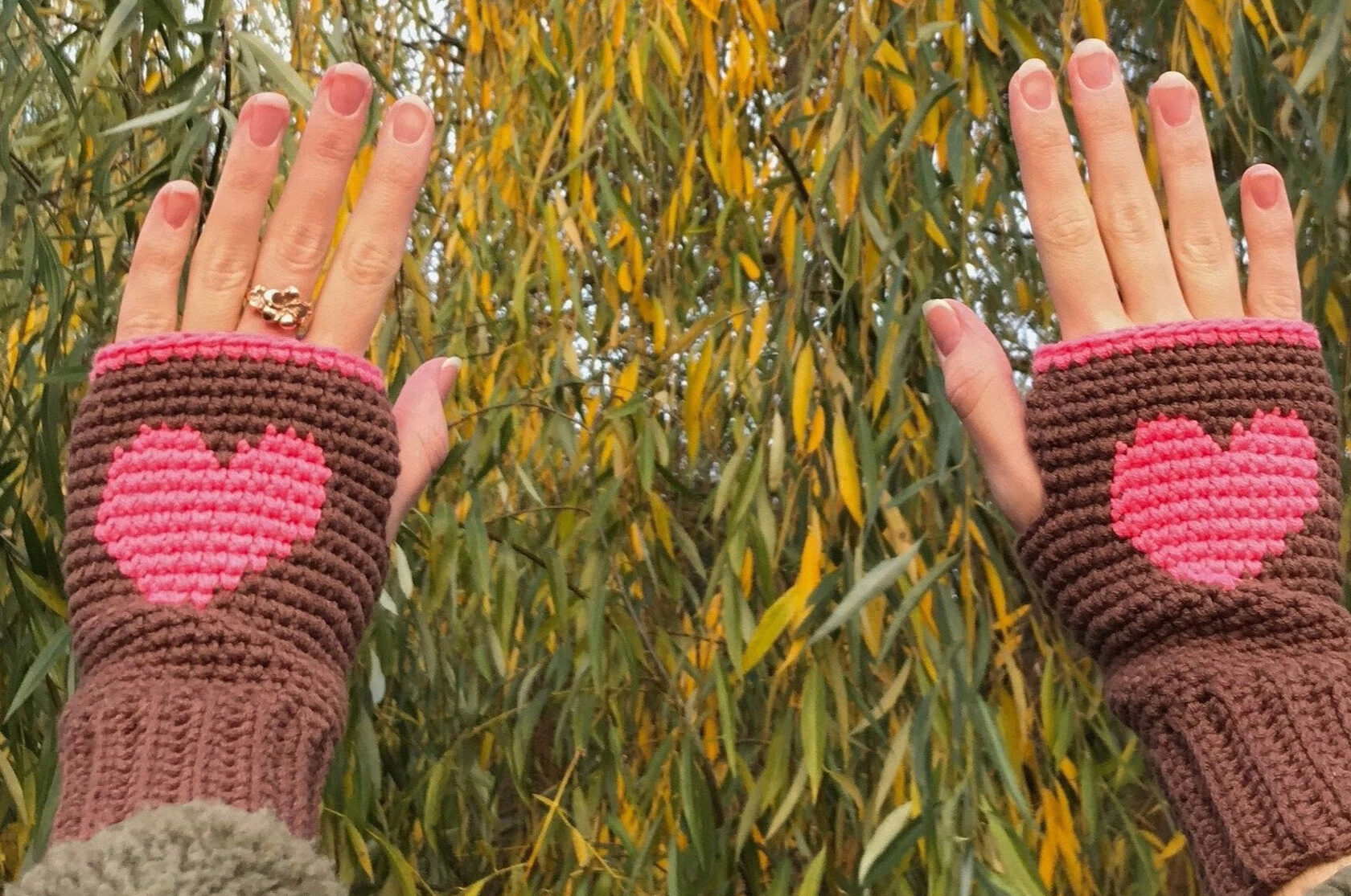 Идеи вязаных перчаток на осеннюю пору