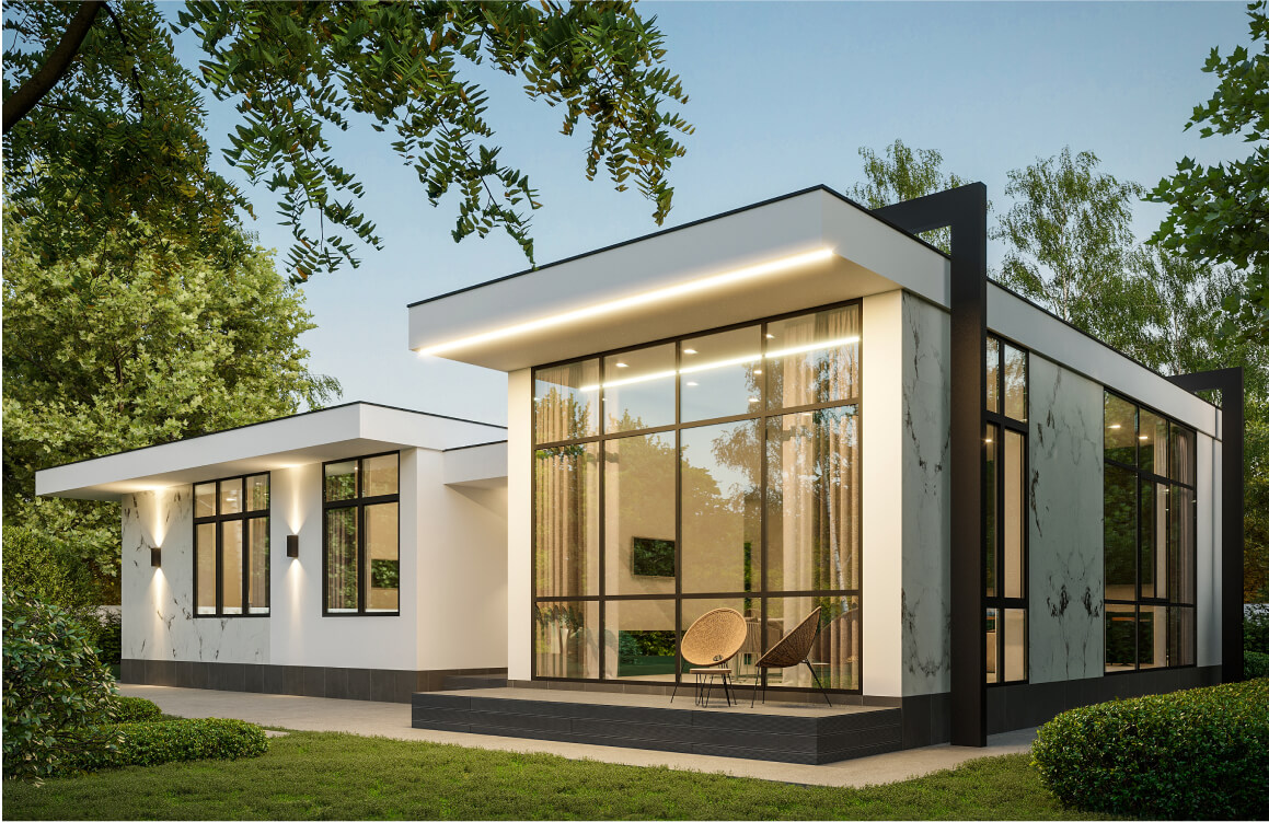 Проект Breeze 140 m². Шик без излишеств, благородство и абсолютный комфорт — ключевые идеи, которые удалось реализовать архитекторам в проекте современного частного дома Breeze.