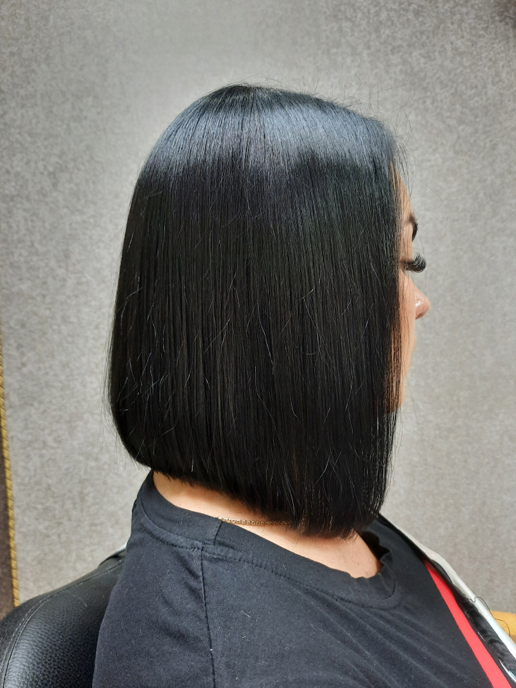 стрижка женская на среднюю