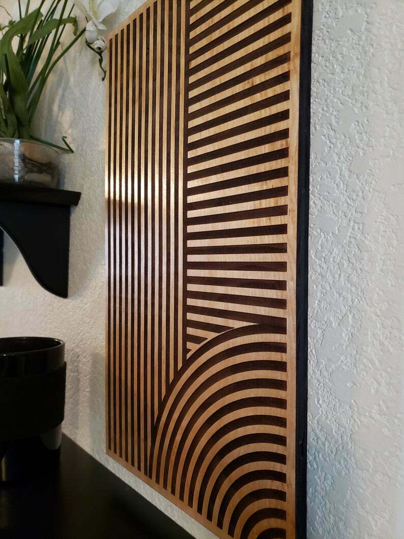 деревянные панно на стену фото в интерьере