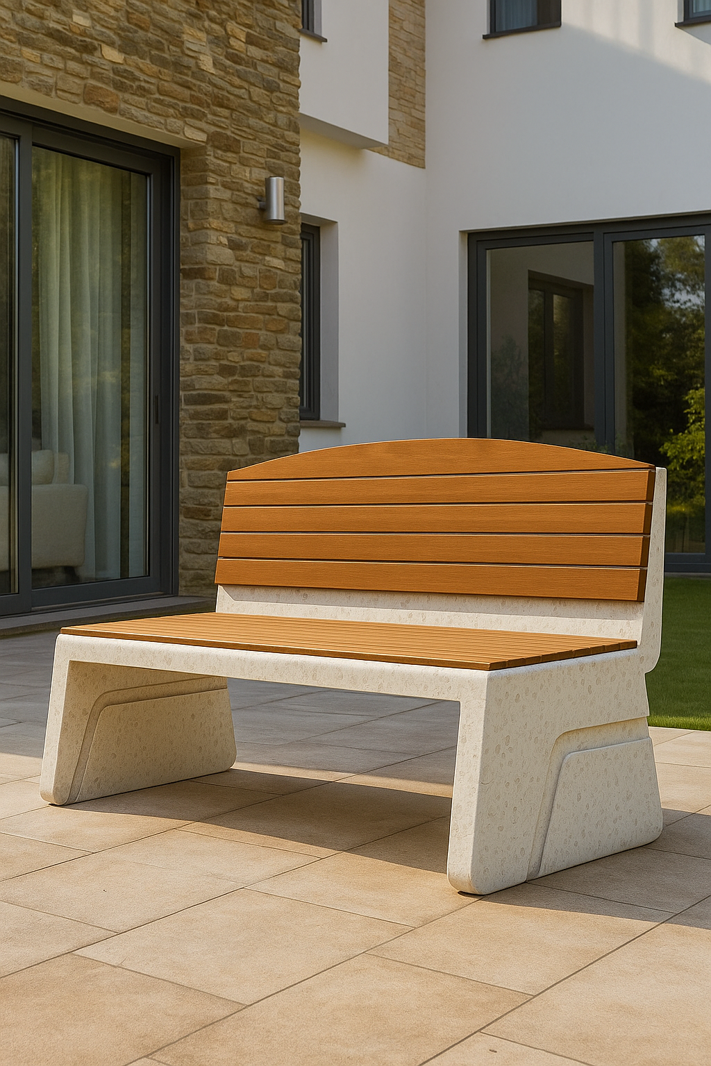 Скамейки из композитного мрамора